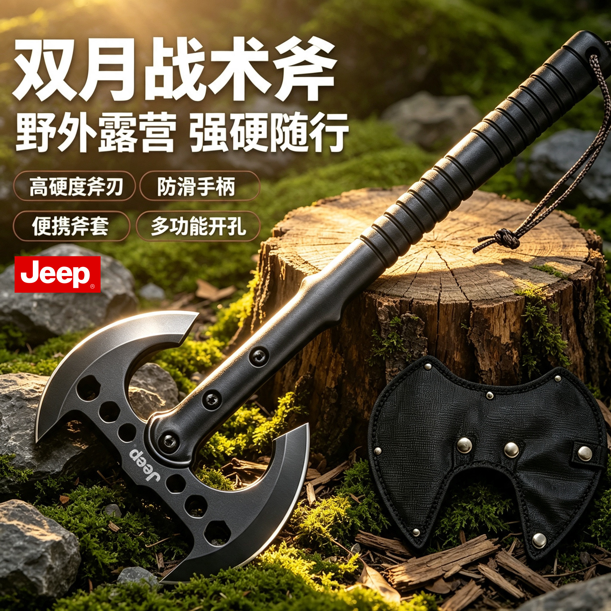 JEEP德国多功能战术斧开山刃手斧