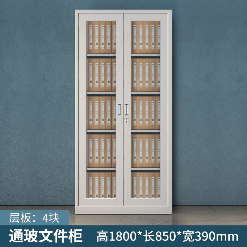 分体五节档案柜资料柜办公室文件柜铁皮柜储物柜带锁财务凭证柜子