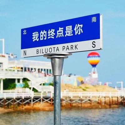 供应网红T型道路指示牌 交通标志牌 立杆式反光网红路名牌