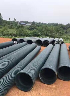 mpve双壁波纹管 绿色排水波纹管 聚乙烯MPVE排水管DN300