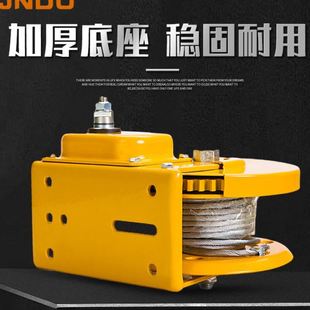 1200磅手摇钢丝绳卷扬机家用便携式 手动绞盘双向自锁式 小吊机