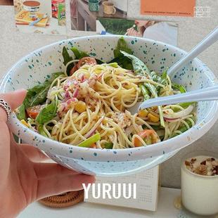 韩国EDING搪瓷泼墨水果盆水果碗料理盆 YURUUI设计师