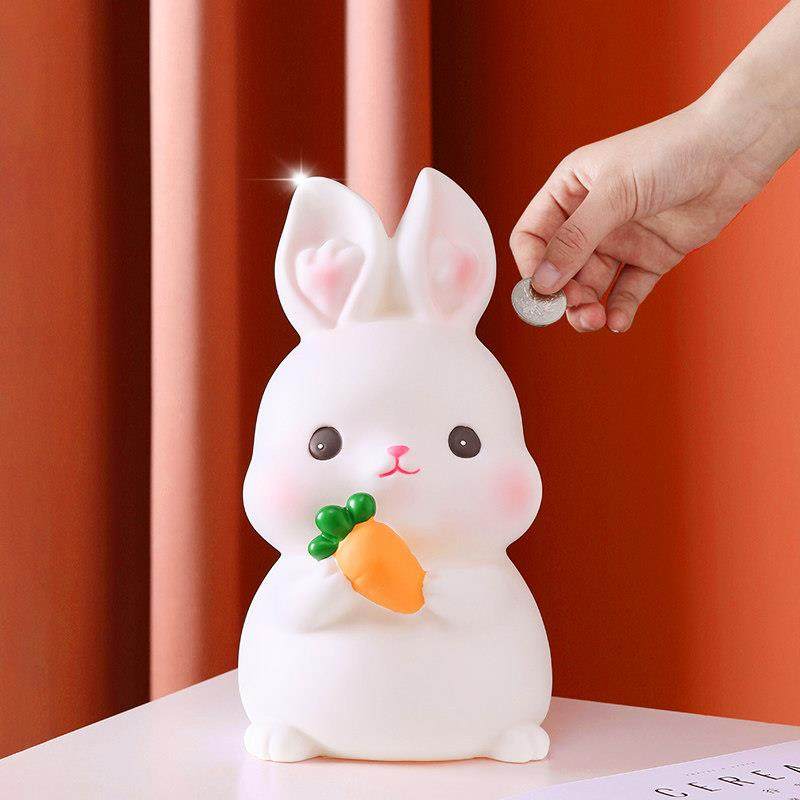 防摔 兔子存钱罐祇进不出存钱筒2024新款可爱摆件儿童生日礼物,节庆用品/礼品,储蓄罐,淘宝优惠券,粉丝福利购,淘宝优惠卷