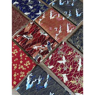 记事本手账本套古风布艺书衣hobo手帐本a5a6 可调节烫金线书皮套