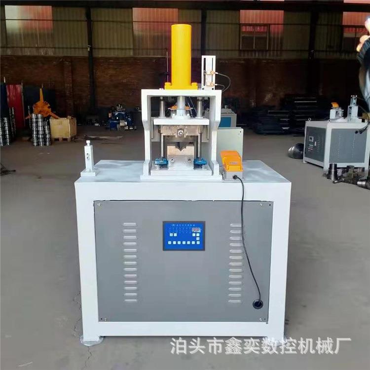液压钢管冲角机护栏冲角折框一体机冲孔切断机型材折弯机