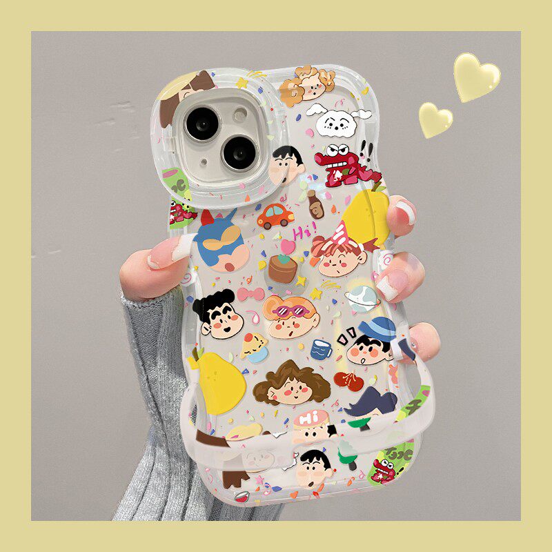 可爱小新家族适用于opppoA6pro手机壳A6GT新款A5pro双支架A5活力版全包A3防摔A3I女款K12X创意K12s保护OPPO套