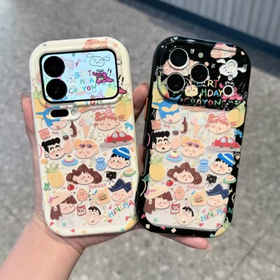 涂鸦蜡笔小新适用于华为mate80promax手机壳mate70pro+新款pura80pro卡通nova15ultra高颜值14防摔60保护软套