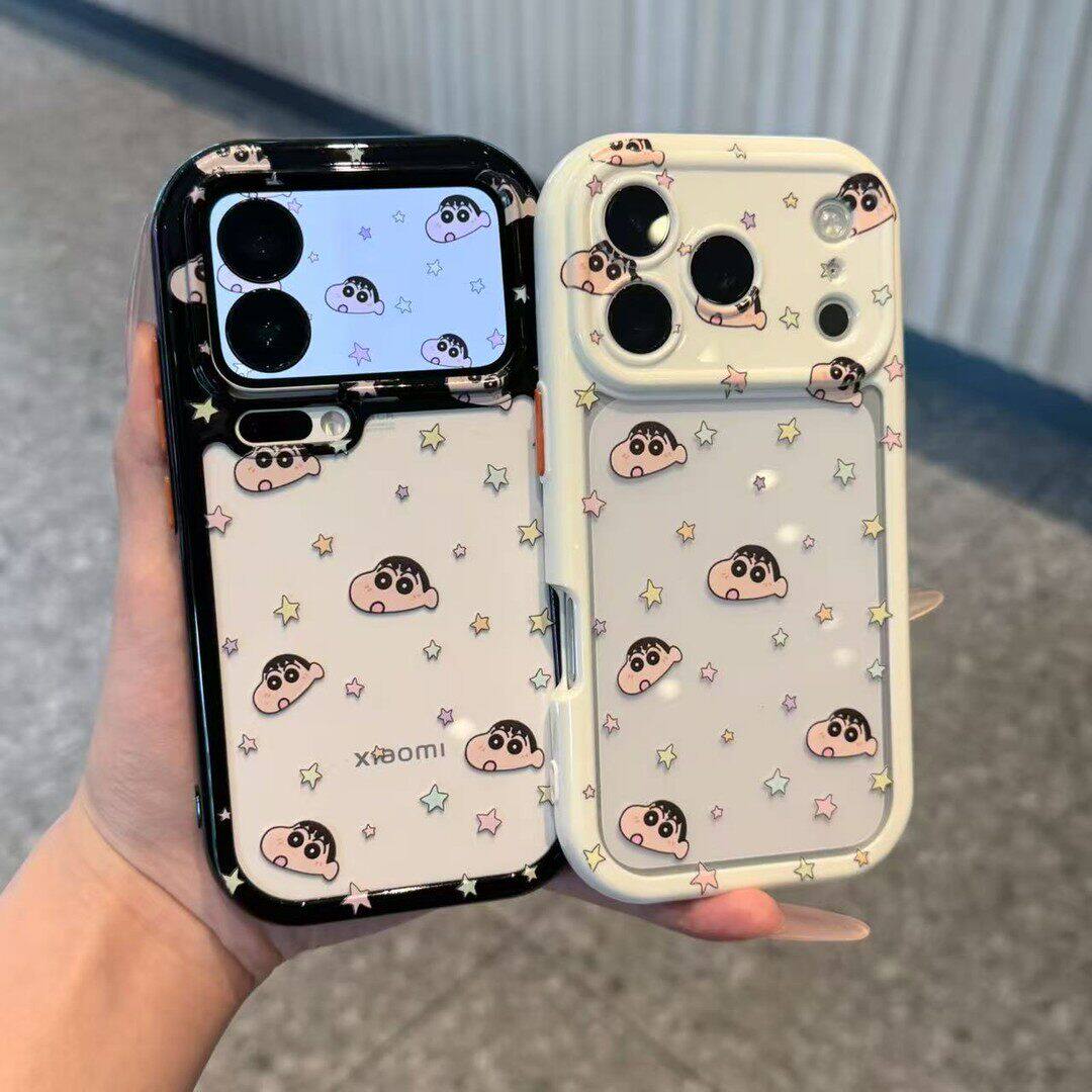 情侣星星小新适用于opporeno15pro手机壳reno14/13/12新款A1高颜值A1活力版97全包oppo卡通96/95/93s女款软套