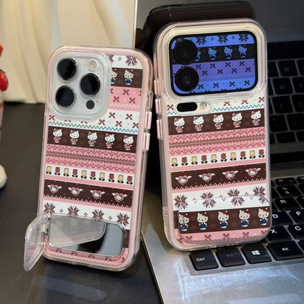 费尔岛雪花KT支架新款适用苹果17Pro手机壳iPhone16max小米15华为mate80pura70k90note14荣耀400x200一加ace5