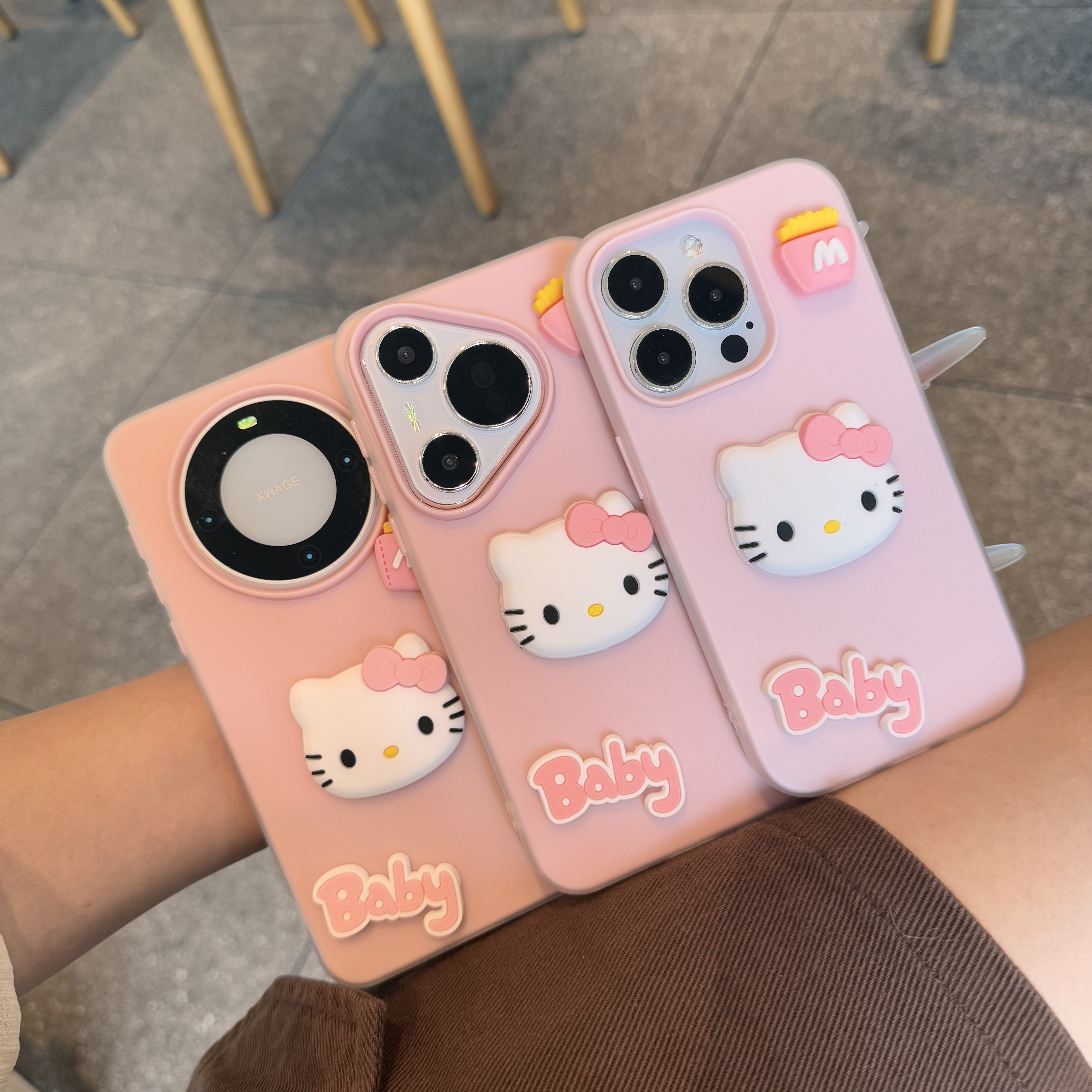 立体薯条大头kt新款适用苹果16pro手机壳iPhone15max小米14华为mate70pura80k60荣耀200x100opporeno12note13