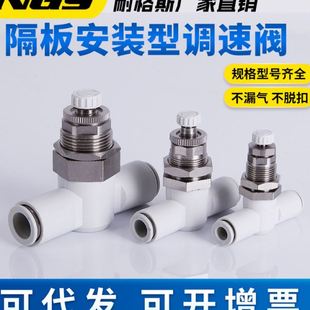 式 AS2051F 隔板安装 速度控制阀AS1001F AS1001F