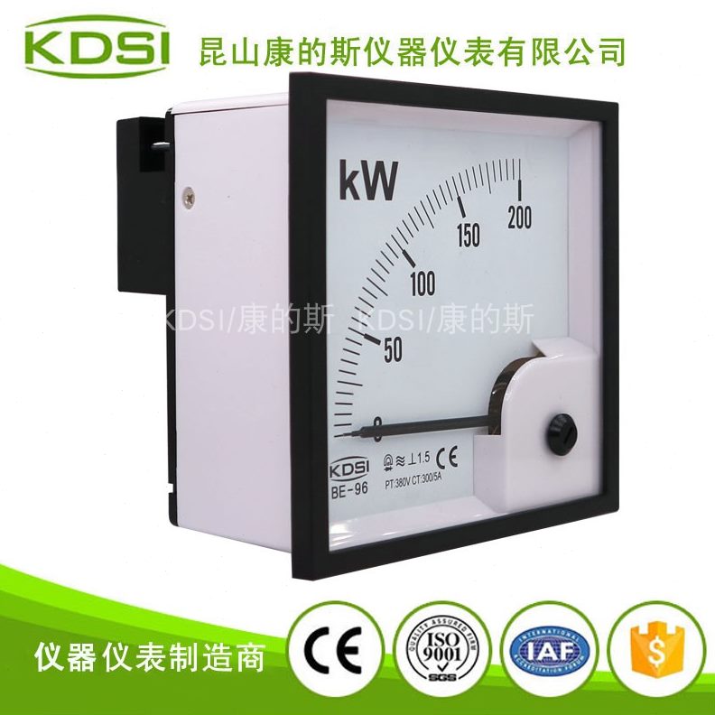 0功率30 开孔CE认证指针式/k表 V电表W 方形BE-5A2038 0906