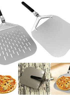Stainless Steel Perforated Pizza Paddle with Foldable
