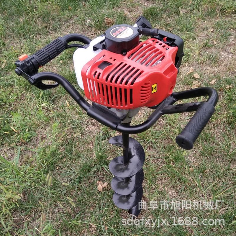 包邮小型单d人手提式挖坑机林业植树造林种植机二冲程汽油地钻机