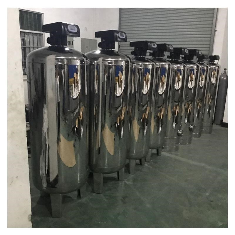 直径600不锈钢仿玻q璃钢罐不锈钢石英砂过滤罐水处理软化脂罐
