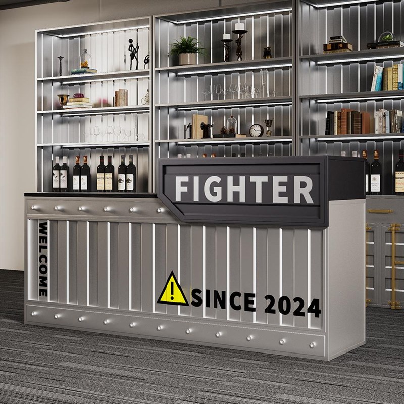 工业风收银台酒吧奶茶店餐饮咖啡店吧台创意健身房烧烤店接待前台
