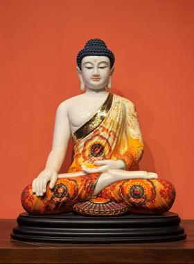 汉白玉阿弥陀佛像药师佛像如来佛祖释迦牟尼佛佛像神像家用供奉摆