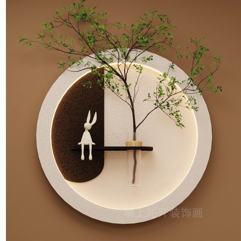 ins装饰画女生客厅玄关简约日系立体砂岩画 闺蜜新家装修礼物包邮