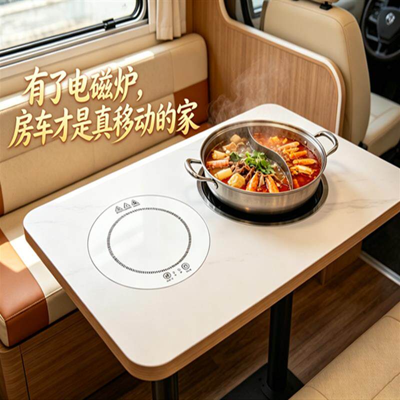户外露营野餐炊具便携式小型迷你电磁炉套装旅行房车用220V煮茶炉