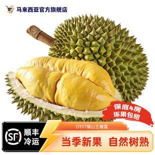 【马来西亚官方旗舰店】猫山王榴莲D197液氮冷冻顺丰包邮新鲜进口