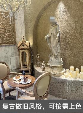 大型欧式人物雕塑慈悲母亲雕像酒吧密室落地玻璃钢摆件艺术品装饰