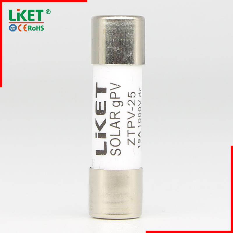 【直流熔断器】gpv光伏直流熔断体 保险丝管ZTPV-25 DC1000V 1038