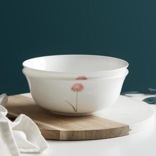 蒸蛋微波炉专用家用大号汤碗陶瓷器吃饭碗组合 骨瓷餐具面碗套装