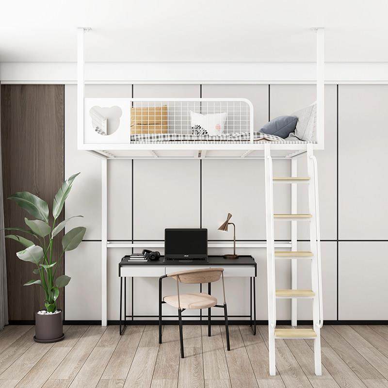 loft省空间铁艺高架床铁艺吊床阁楼床儿童床学生宿舍双人床单上层,住宅家具,铁艺/钢木床,淘宝优惠券,粉丝福利购,淘宝优惠卷