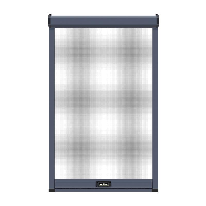 回卷隐形纱窗可拆洗上下推拉伸缩断桥铝合金高透网防蚊纱窗网自装