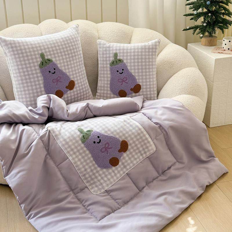 抱枕被子两用个性卡通办公室二合一午睡毯子车载车用护腰靠垫四季,居家布艺,抱枕被,淘宝优惠券,粉丝福利购,淘宝优惠卷