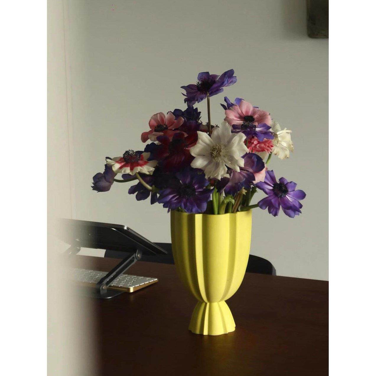 Bestwest火炬陶瓷花瓶高端小无障碍豪华大直径白色装饰品客厅花瓶