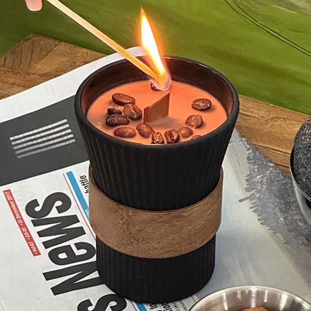 kako黑咖|咖啡香薰蜡烛小众高级感男生香薰礼盒女生生日礼物