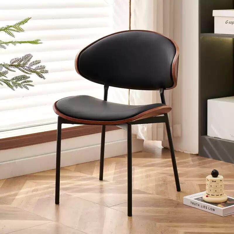 现代简约伊姆斯椅设计师款洽谈椅家用客厅咖啡店软包靠背餐椅餐桌