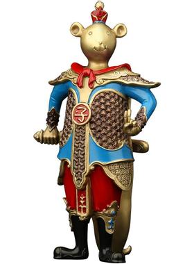 上善若鸡水 全0铜马十二生肖摆件 狗0548鼠牛虎兔龙蛇羊猴猪工艺