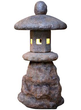 户日外石仿灯笼式庭草坪灯别墅花园落地石院灯装饰中式smf-xsdl古