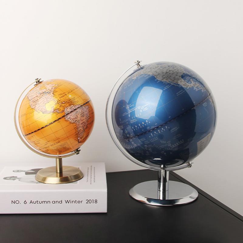 北欧厅轻奢旋地球仪摆件柜办公室桌面书房玄1013地球关酒客家居软