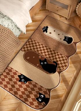 中古天风棕色地毯14155卧室冬床毯绒儿边童房间地毯客厅垫地卧室