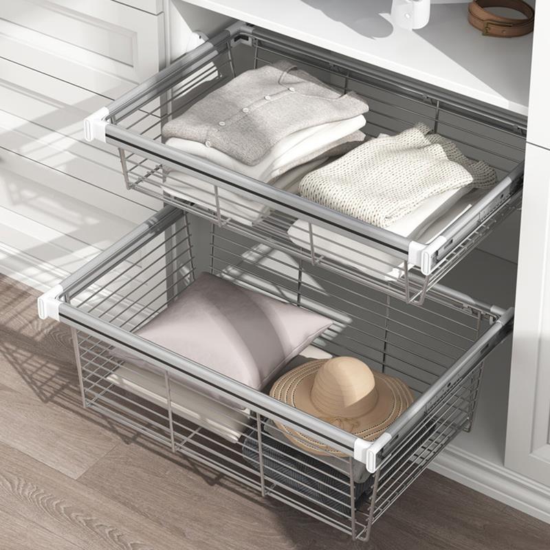 波洛斗特柜拉066篮伸缩架衣橱柜内多功能推拉衣帽衣间收纳储物裤