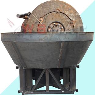 工厂处理碾金机设备/碾金机厂家水碾子湿盘机