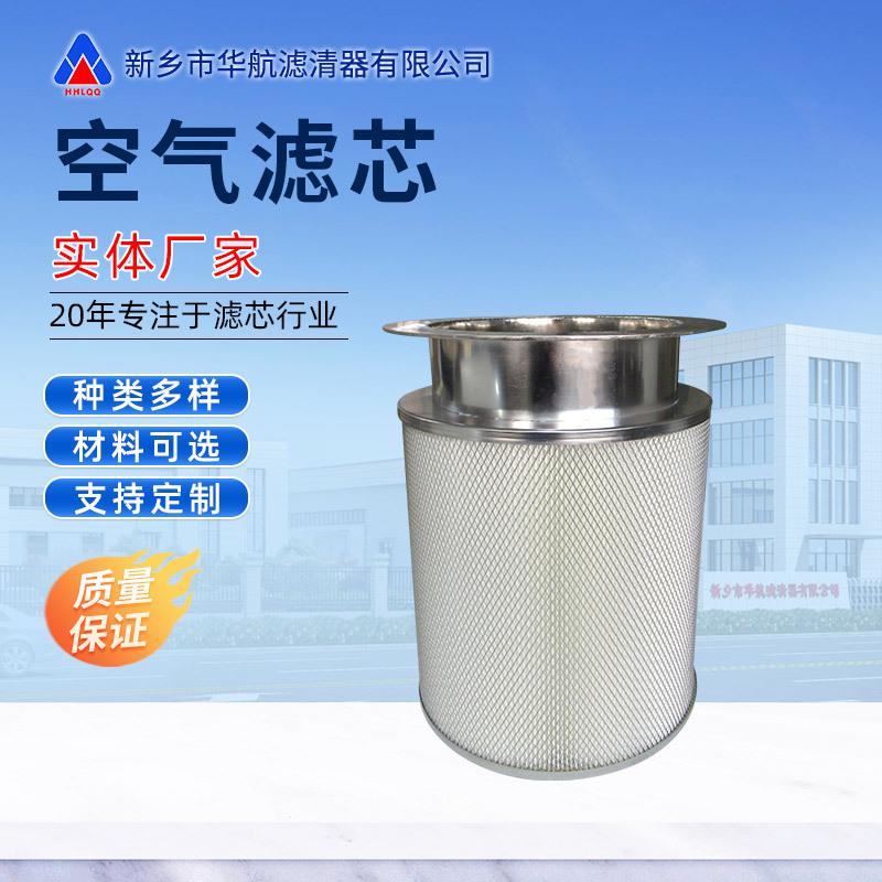 快装空气除尘滤芯 400x400覆膜聚酯折叠 焊烟粉体回收空气滤芯