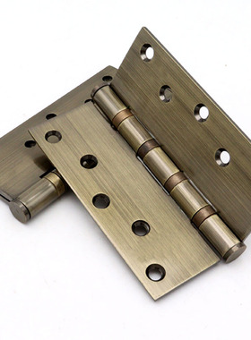 不锈钢加宽合页5寸黑色加厚木门折页重型大门轴承合页青古铜活页