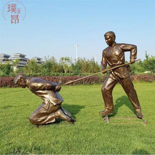 小号手雕像倔强的小红军放哨站岗吹号小英雄抓汉奸仿铜玻璃钢雕塑