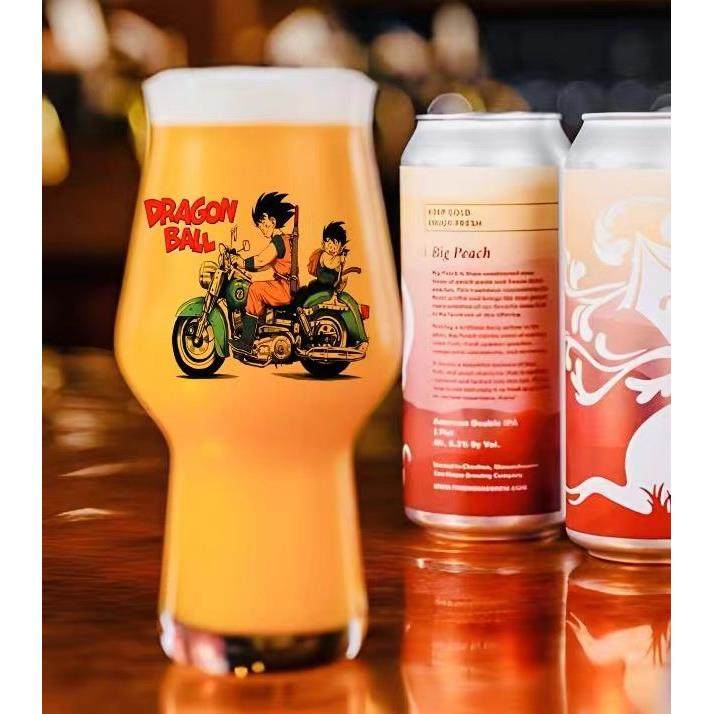 进口龙珠悟空水晶镀金玻璃杯卡通动漫创意水杯啤酒杯大师杯470ml,餐饮具,啤酒杯,淘宝优惠券,粉丝福利购,淘宝优惠卷