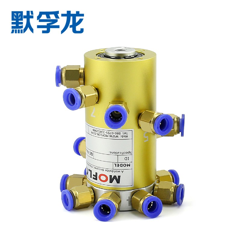 气动旋转接头 回旋接头 导电滑环 气电混合一体6 8 10mm气管 高速