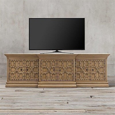 RH法式乡村复古实木橡木床头柜美式现代做旧卧室家具床边储物柜子