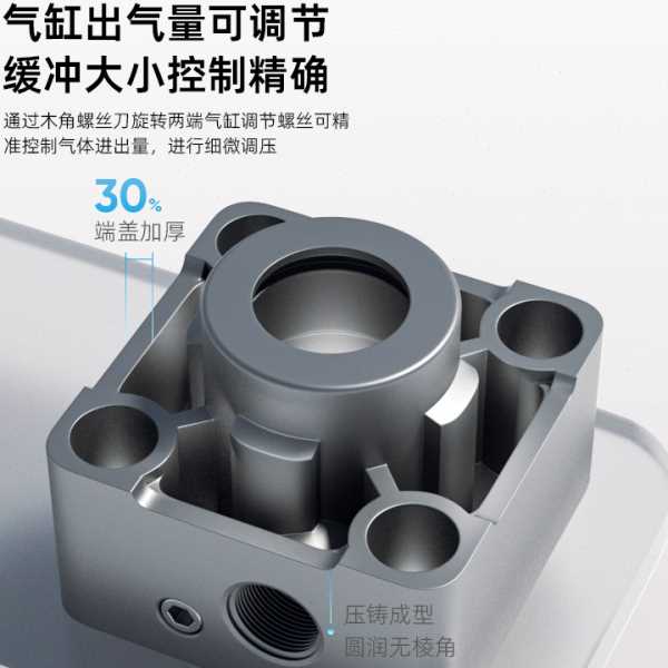 MBB气动大推力标准气缸大全MDBB40/50/63/80/100x75x125x150x300
