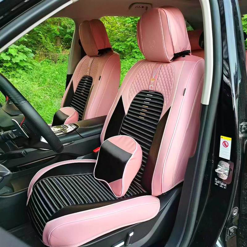 新款9D全包围汽车坐垫四季垫纳帕皮+三防布四季通用五座车型坐垫