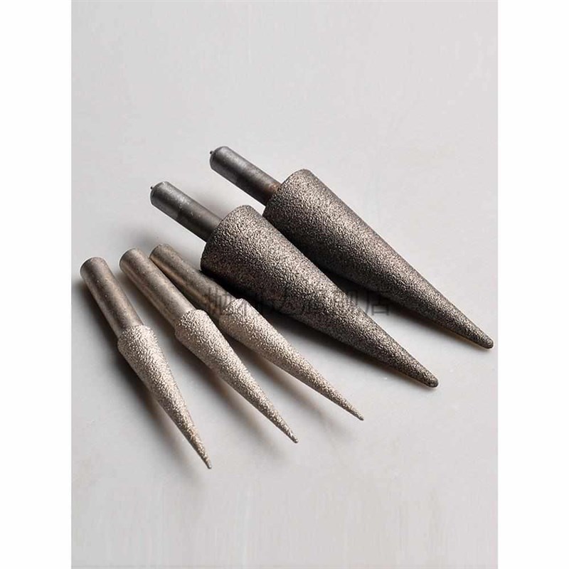 mm尖针金锥金形开孔器锥度钻z头刚合砂内孔扩孔工具瓷砖6倒角磨头
