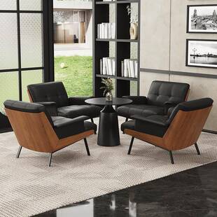 DAIKI扶手单人沙发椅酒店商业口腔前台会客休闲洽谈接待桌椅组合