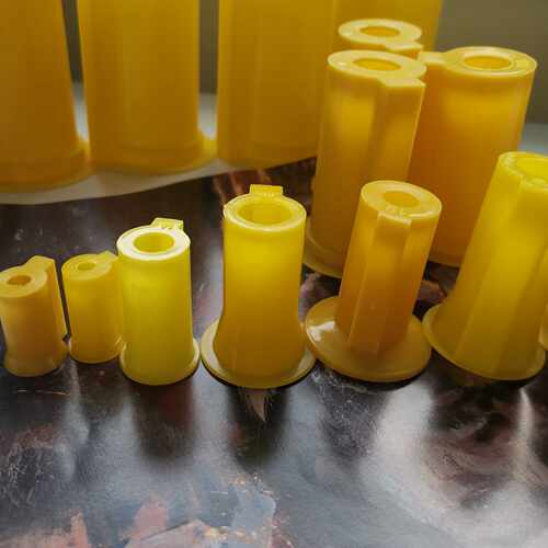温岭现货63电机配件轴径14mm长35mm塑料轴护套 黄轴套